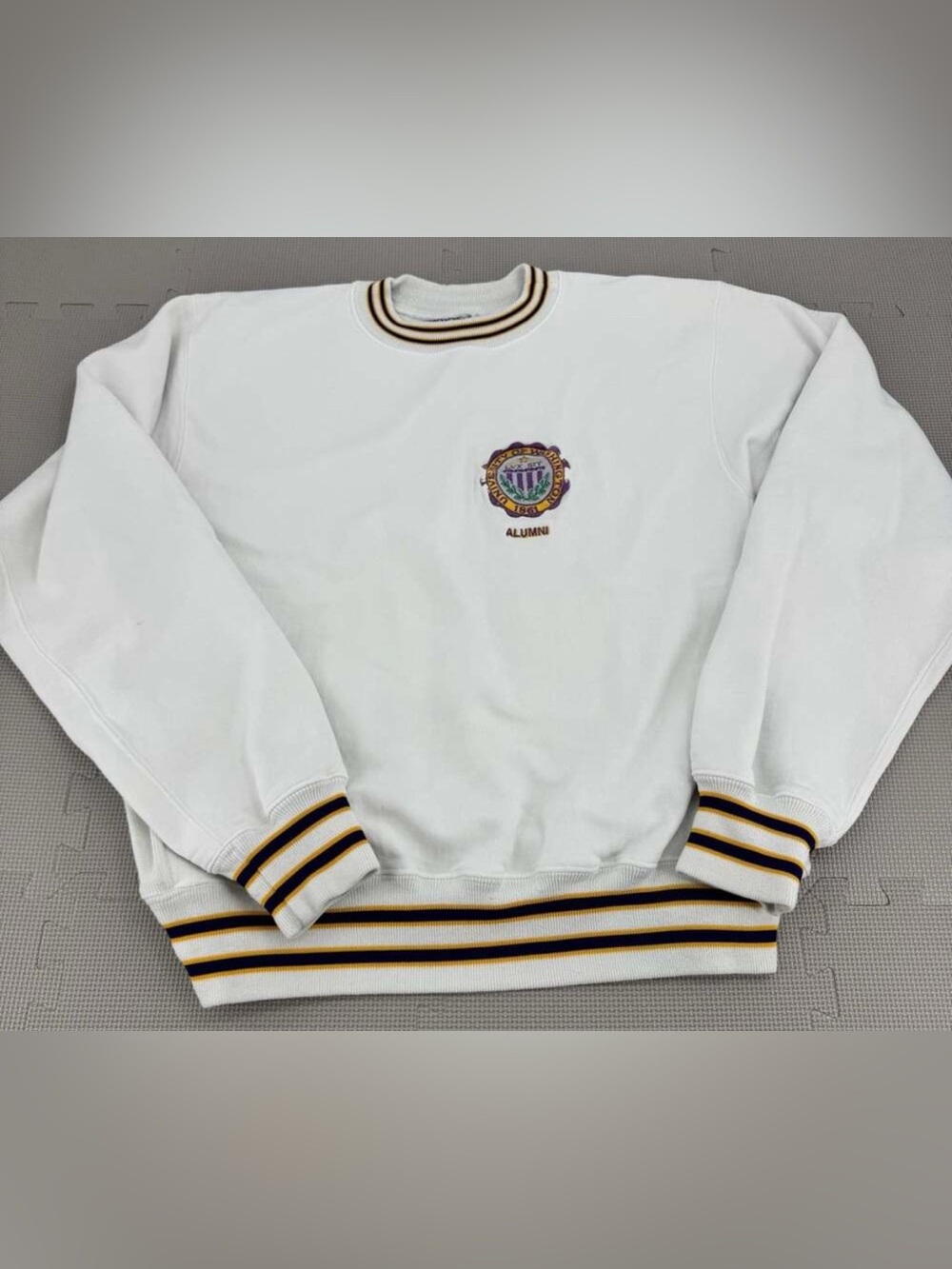 VTG Northwest Knitting Mills University Of Washington Alumni Sweatshirt White XL